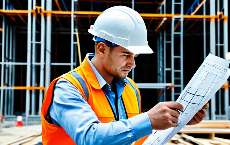 **

A focused construction engineer, fully clothed in appropriate work attire (hard hat, safety vest), reviewing blueprints on a bustling construction site in Moscow. Cranes and scaffolding are visible in the background. Professional, safe for work, perfect anatomy, natural pose, appropriate content, well-formed hands, proper finger count, natural body proportions, high-quality render, realistic lighting.

**