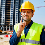 Safety Engineer at Construction Site**

"A professional safety engineer, fully clothed in appropriate attire, inspects a construction site with a focus on preventative measures, appropriate content, safe for work. Background shows modern high-rise construction. Perfect anatomy, correct proportions, natural pose, well-formed hands, proper finger count, natural body proportions, professional photography, high quality, family-friendly, modest."

**
