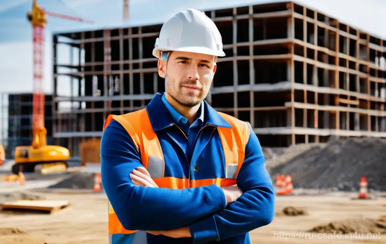 건설안전기사와 연관된 최신 현장 동향 - Prompt 1: Future-Ready Worker on a Russian Construction Site** 건설안전기사와 연관된 최신 현장 동향 - Prompt 1: Future-Ready Worker on a Russian Construction Site**