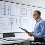 Home 12 건설안전 관리자의 주요 업무 - **Prompt:** A highly detailed image of a male safety engineer, approximately 45-55 years old, with a...